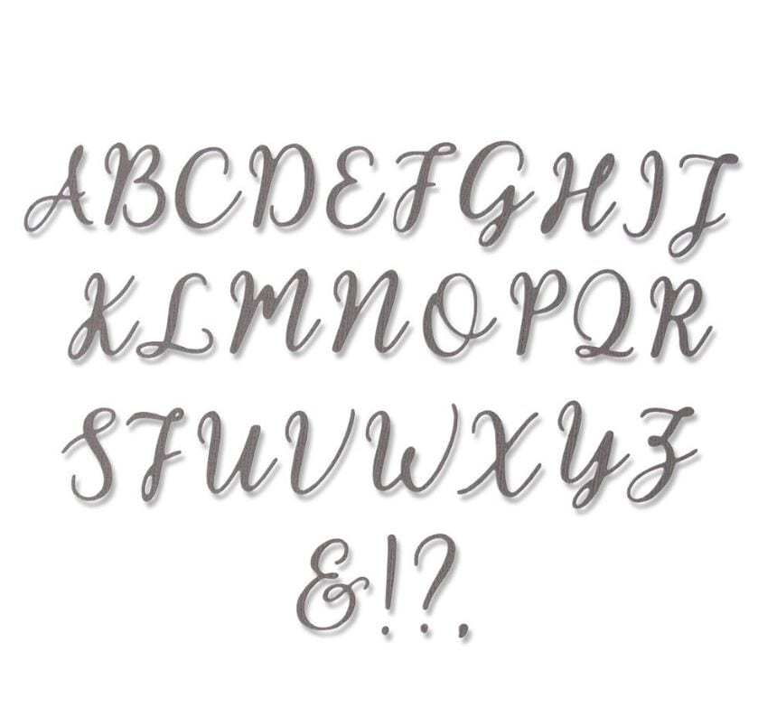 Sizzix Elle Uppercase Thinlits Die 28PK by Lisa Jone