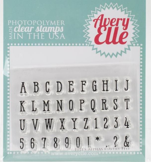 Avery Elle's Alphas Clear Stamps Stamps 2"x 3"