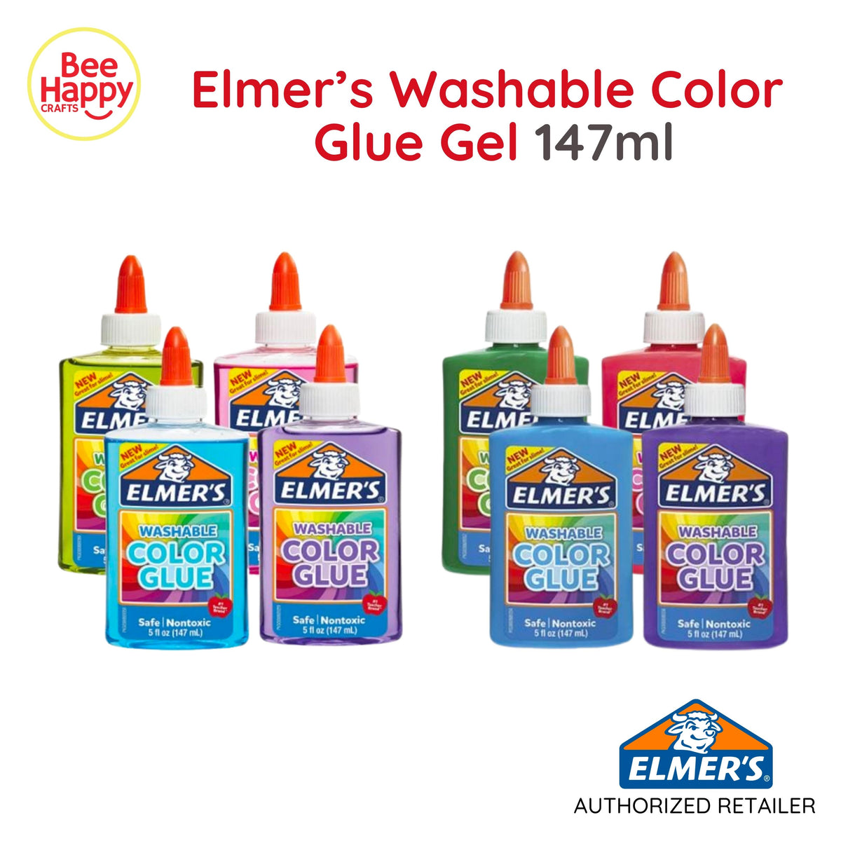 Elmer's Washable Color Glue Gel 147ml