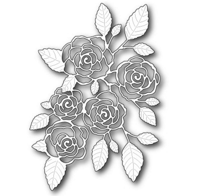 English Rose Bouquet Memory Box Die