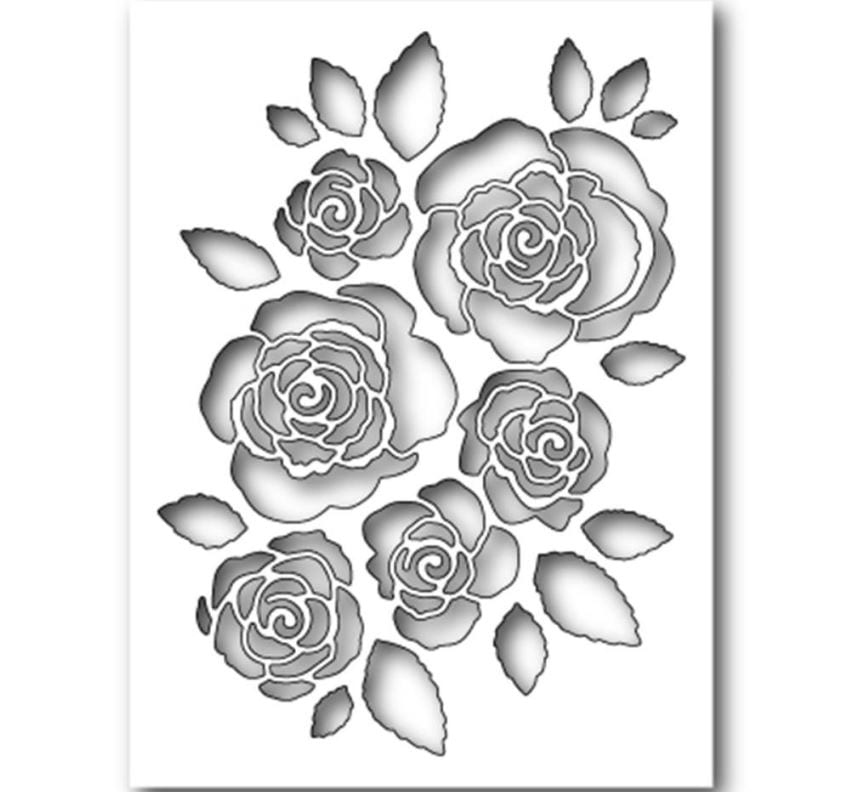 English Rose Collage Memory Box Die