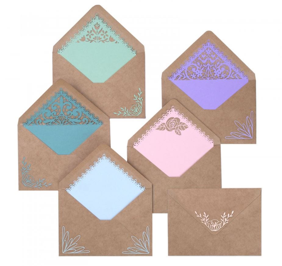 Sizzix Envelope Liners, A7, Intricate Thinlits Die Set 10PK