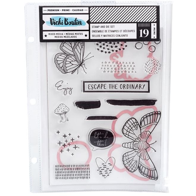 Vicki Boutin Escape Field Notes Stamp and Die Set