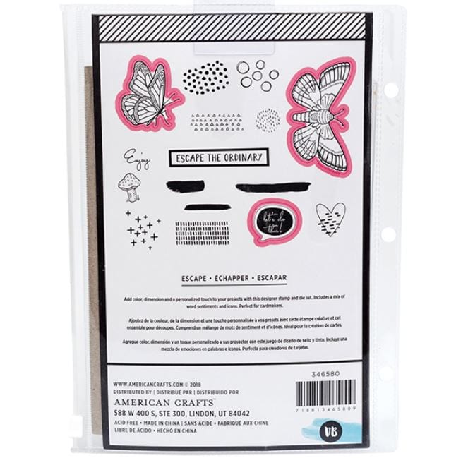 Vicki Boutin Escape Field Notes Stamp and Die Set