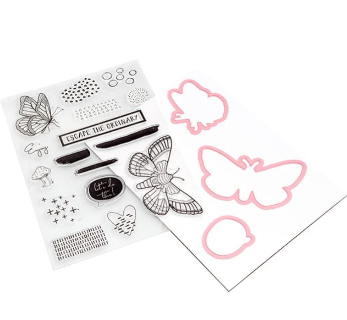 Vicki Boutin Escape Field Notes Stamp and Die Set