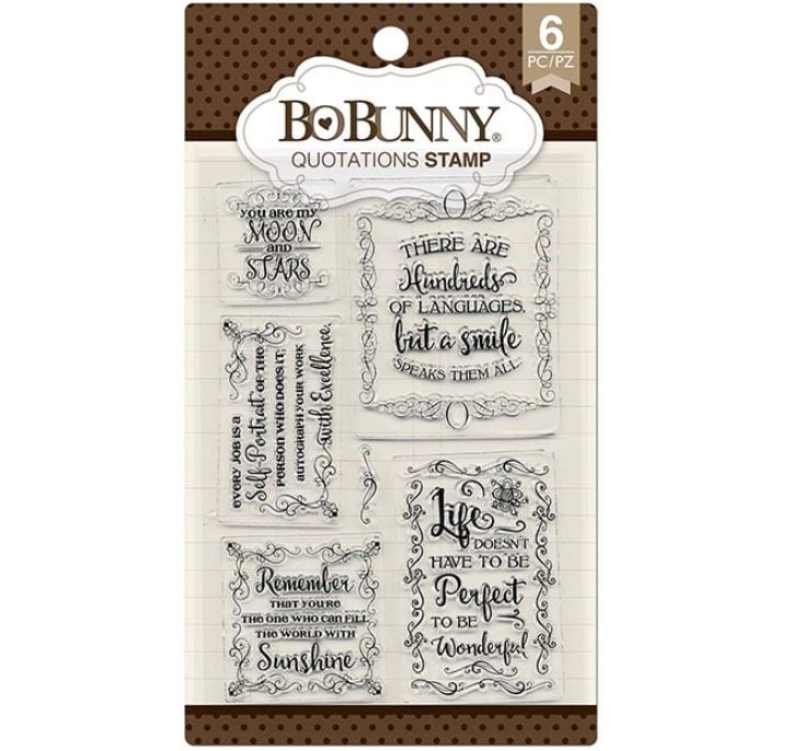 BoBunny Essential Quotations Stamps
