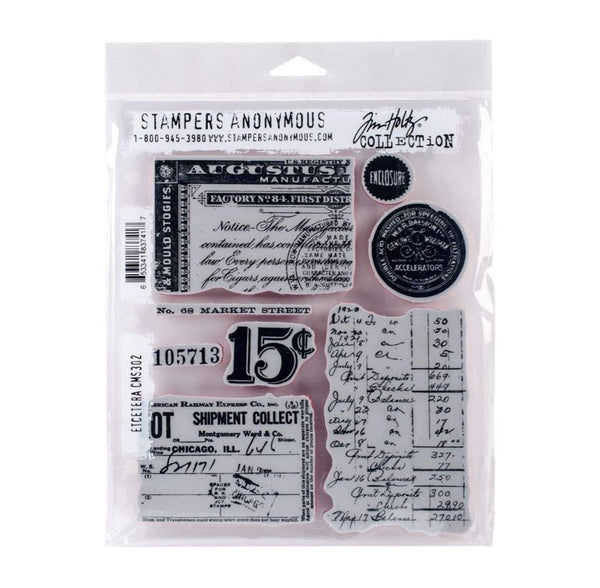 Stampers Anonymous Tim Holtz Etcetera Cling Stamps