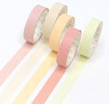 Simno Macarons Solid Color Masking Tape Sets