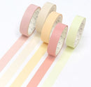 Simno Macarons Solid Color Masking Tape Sets