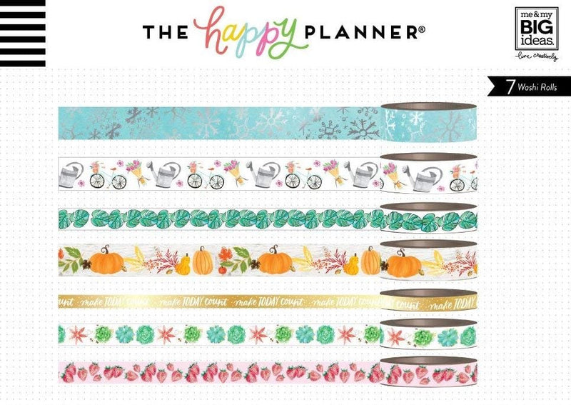 Me And My Big Ideas Everyday Happy Planner Washi Tape Tube Set