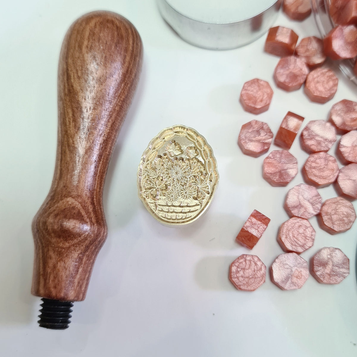 Exact Shape and 3D Wax Seal Stamps - Option 4 (1 Wax Seal Copper Head with Handle Only)