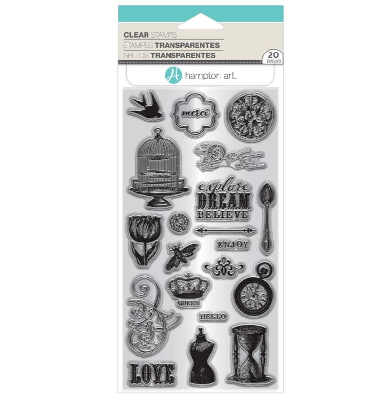 Hampton Art Explore Dream Believe Art Impressions Stamps