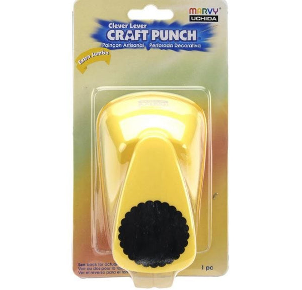 Marvy Uchida 1.5" Scallop Circle Extra Jumbo Punch (1.5" Diameter)