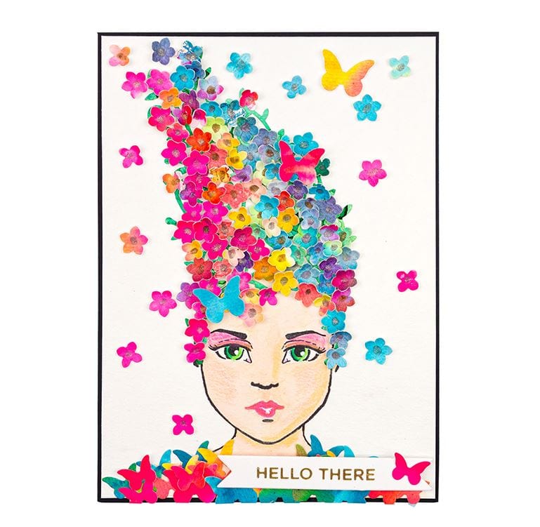 Spellbinders Eyes Face Jane Davenport ArtEssentials Collection Clear Stamps