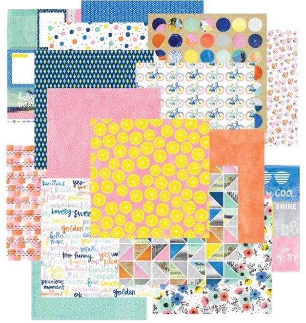 American Crafts Finders Keepers Amy Tangerine 12"x 12" Stack