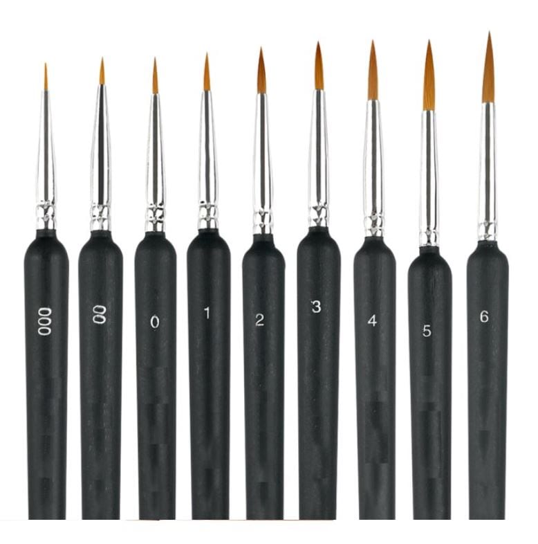 Hook Line Fine Detail Paint Brushes