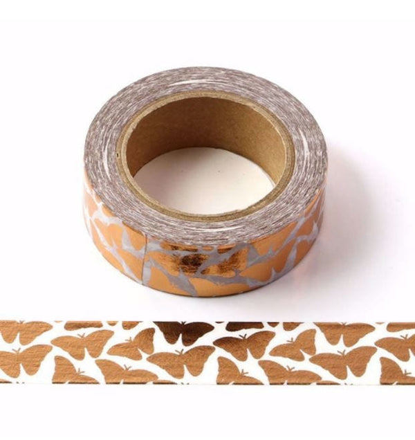 Foil Butterflies Washi Tape 15mm x 10m