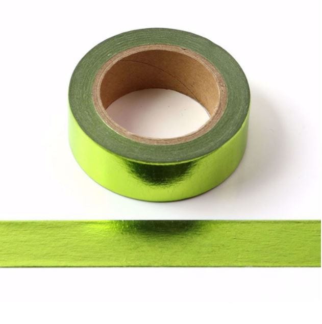 Solid Color Foil Washi Tape 15mm x 10m