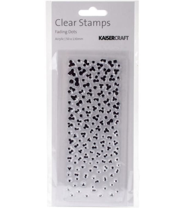 Kaisercraft Fading Dots Clear Stamps 2"X5"