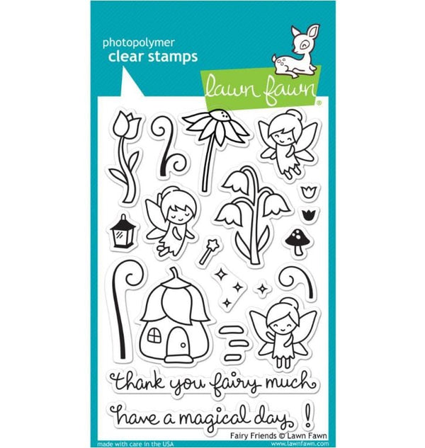 Lawn Fawn Fairy Friends Clear Stamps 4"x 6"