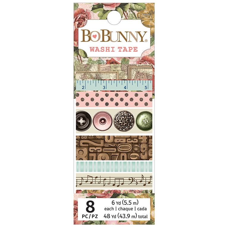 BoBunny Family Heirloom Washi Tape Set 8 Rolls