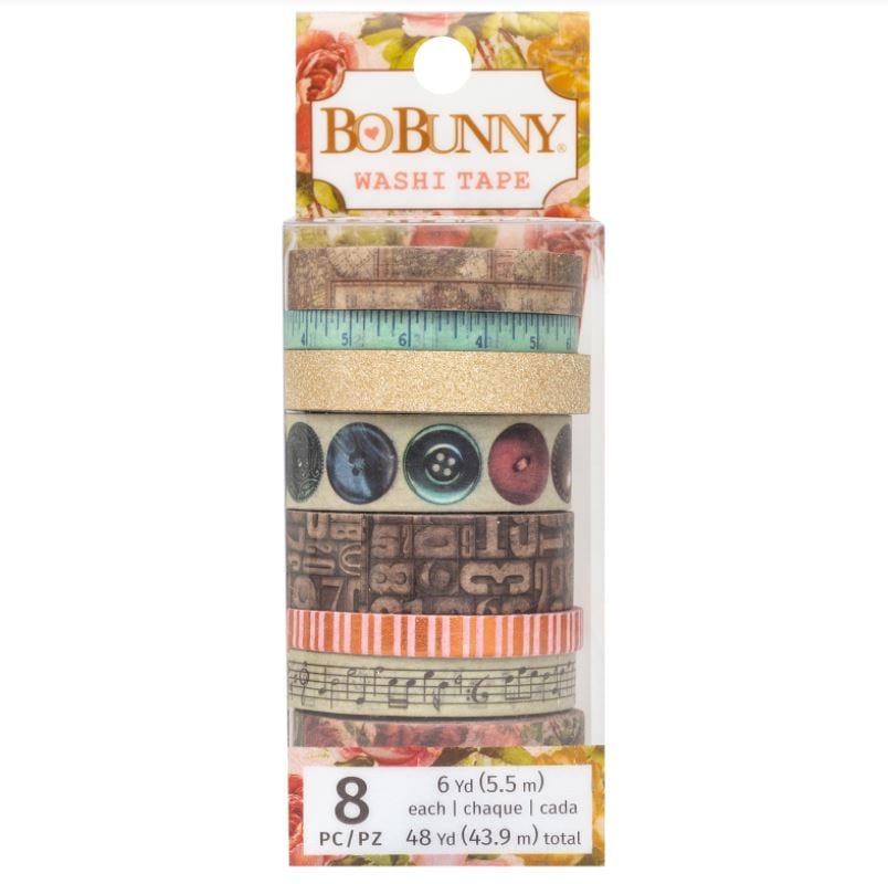 BoBunny Family Heirloom Washi Tape Set 8 Rolls