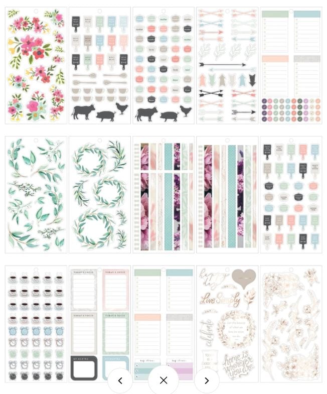 Me and My Big Ideas Farmhouse Big Value Pack Sticker Create 365 Happy Planner Stickers 601 Stickers