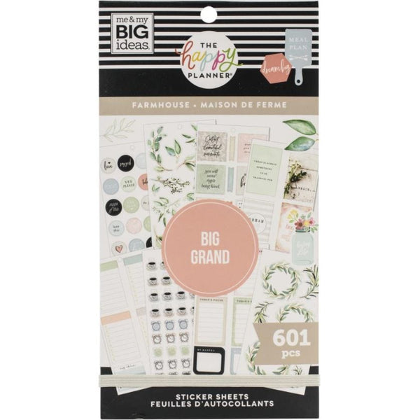 Me and My Big Ideas Farmhouse Big Value Pack Sticker Create 365 Happy Planner Stickers 601 Stickers