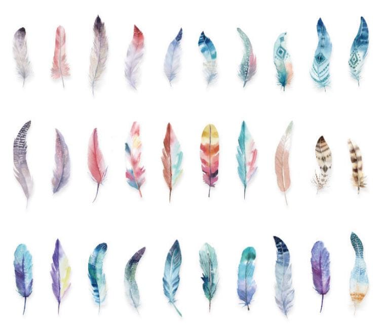 Fancy Feathers Bookmarks