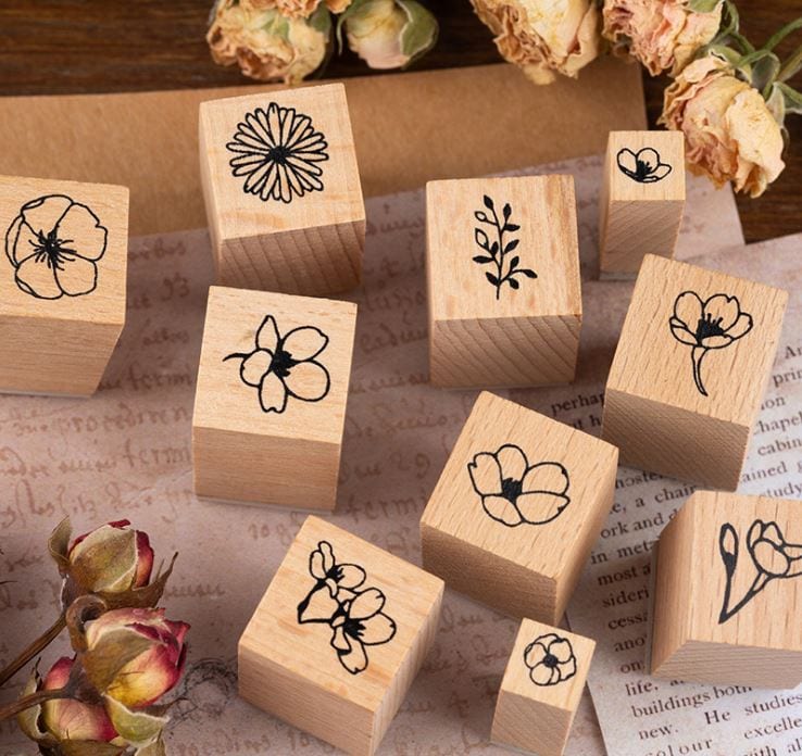 Infeel.Me Fantastic Utopia Flowers Rubber Stamp Set Mr. Paper