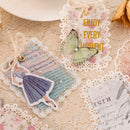 Fantasy Flower Season Series Light Retro Lace Deco Base Paper