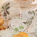 Fantasy Flower Season Series Light Retro Lace Deco Base Paper