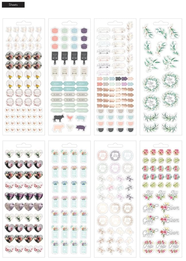 Me and My Big Ideas Farmhouse Petite Sticker Sheets - 339 Stickers