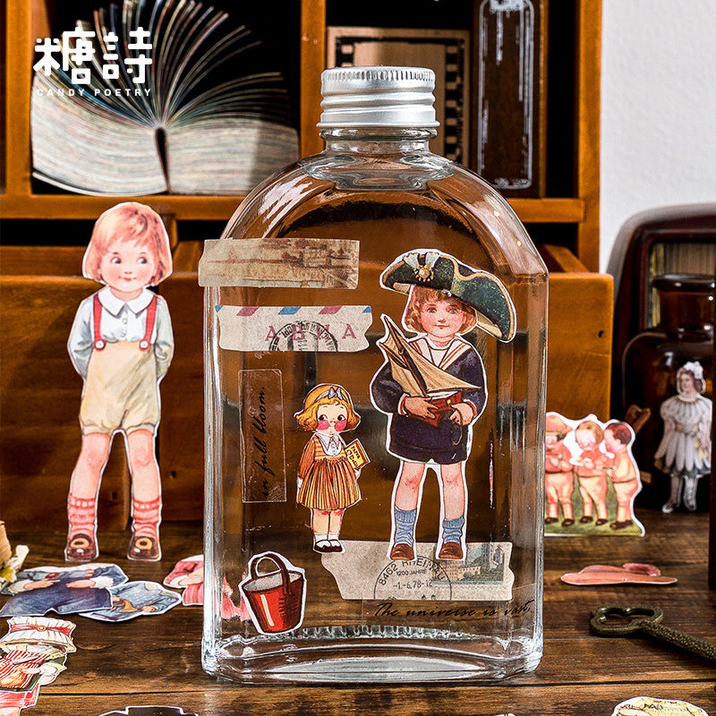 Fashion Pictorial Series Characters Dress Up Deco Sticker
