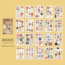 Fashion Pictorial Series Characters Dress Up Deco Sticker