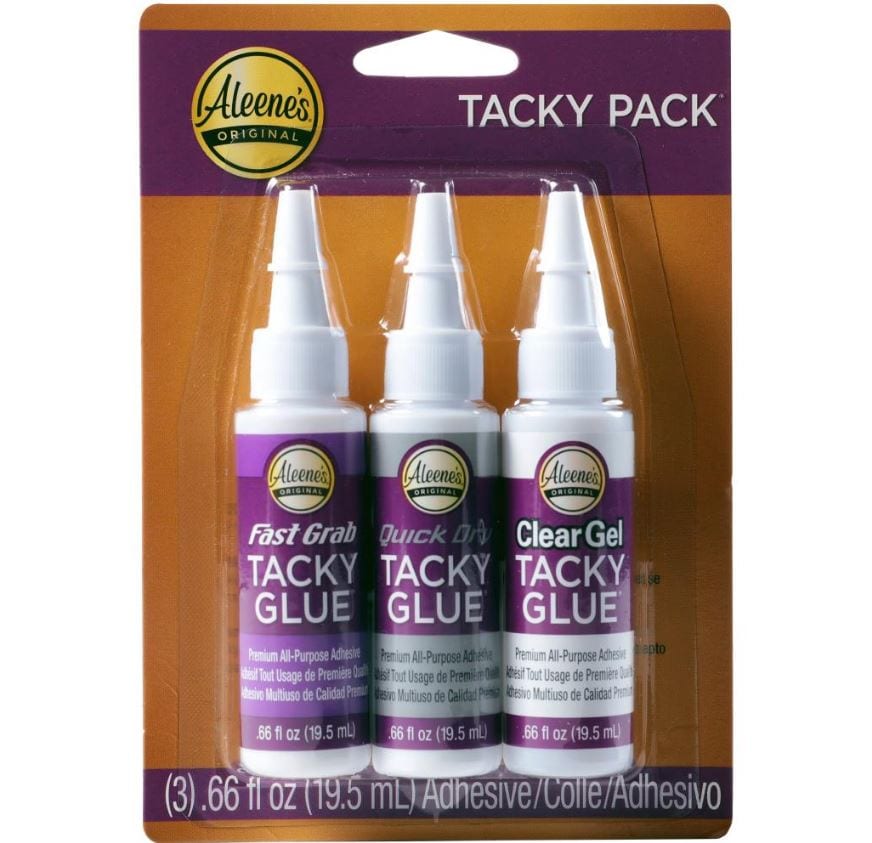 Aleene's Glue Pack Variety Fast Grab, Quick Dry Clear Gel 3 x 0.66 fl oz.