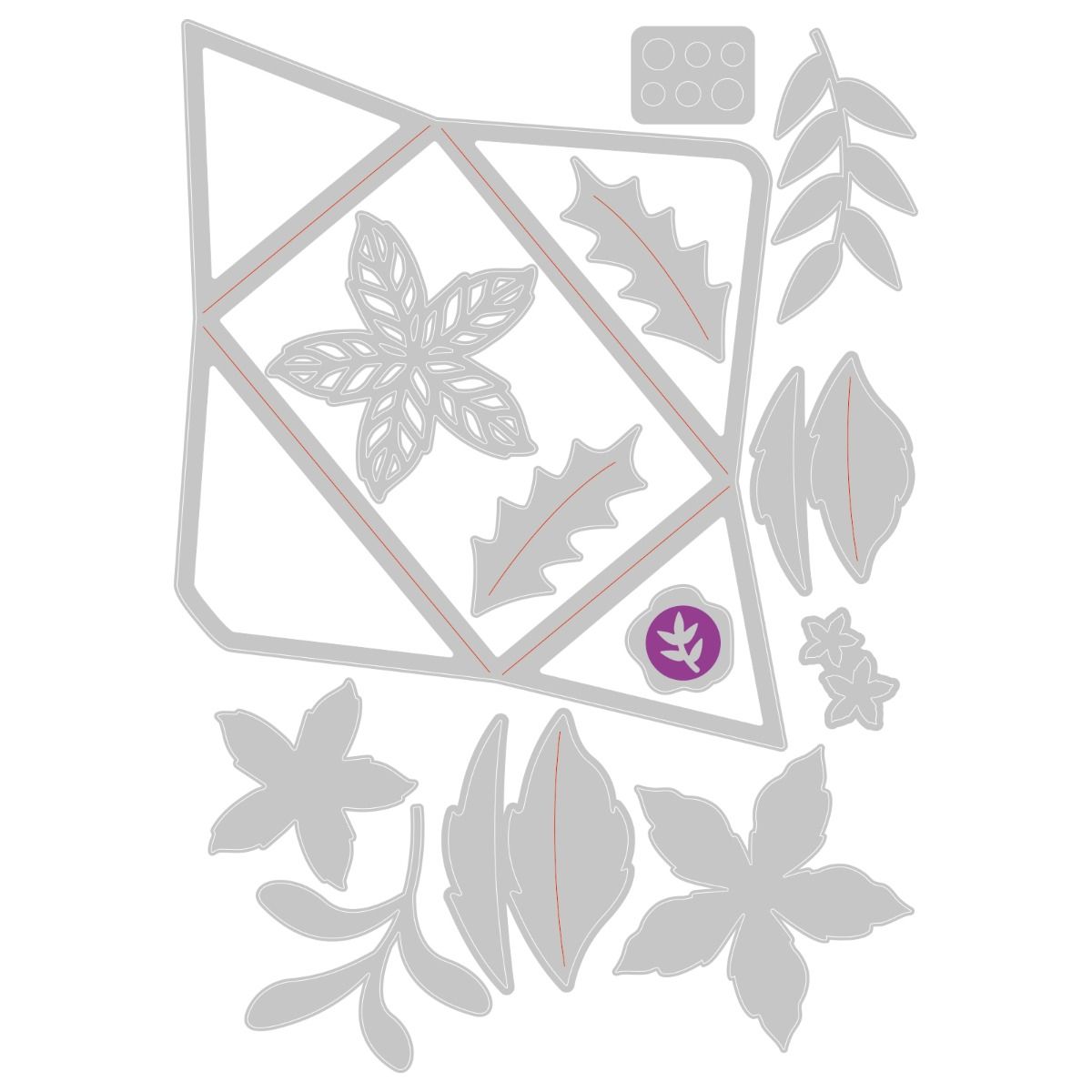 Sizzix Festive Envelope Thinlits Die Set 13PK