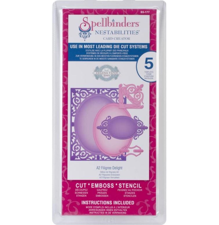 Spellbinders Filigree Delight Nestabilities A2 Card Creator Dies