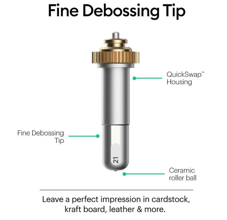 Cricut Fine Debossing Tip + Quickswap Housing
