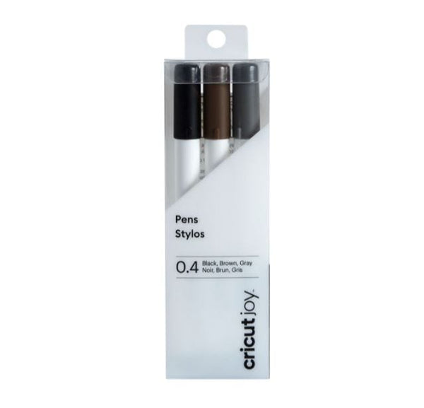Cricut Joy Fine Point Pens Black/Brown/Gray 0.4mm