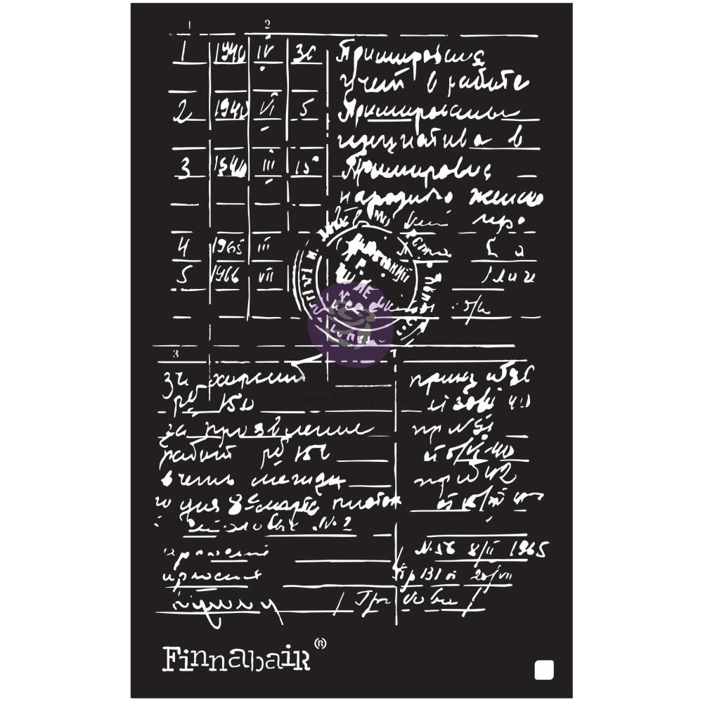 Finnabair Documented Stencil 6