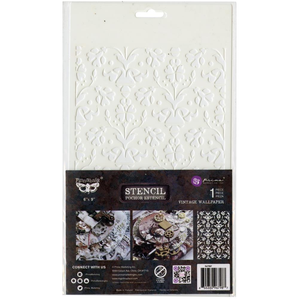 Finnabair Vintage Wallpaper Stencil 6