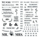 Fiskars DIY Wedding Invitation Clear Stamps