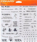 Fiskars DIY Wedding Invitation Clear Stamps