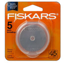 Fiskars Rotary Blade 45mm Straight 5pc