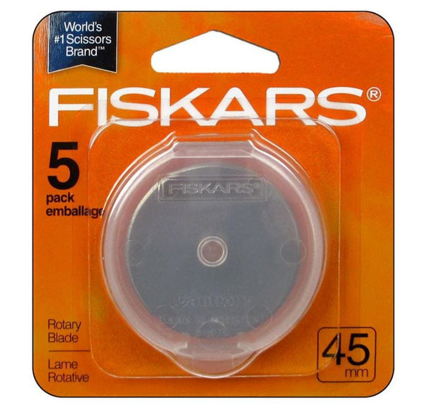 Fiskars Rotary Blade 45mm Straight 5pc