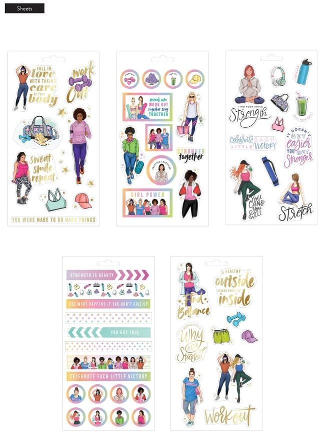 Me And My Big Ideas Fitness Everyday Planner Stickers 61 Stickers