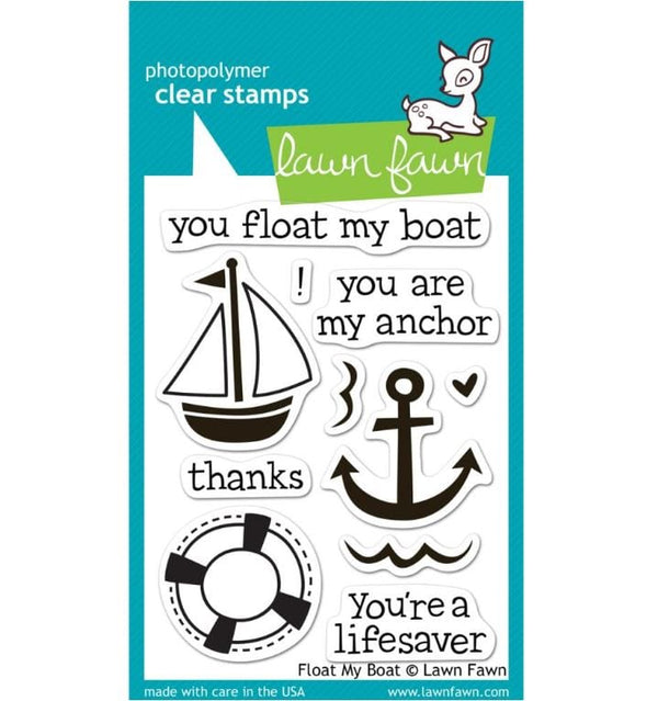 Lawn Fawn Float My Boat Clear Stamps 3"x 4"