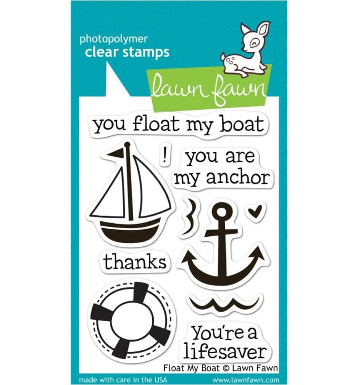 Lawn Fawn Float My Boat Clear Stamps 3"x 4"