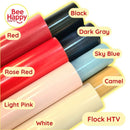 Bee Happy Flock/Gamuza HTV Heat Transfer Vinyl (Iron On) 10" x 12" or 36"